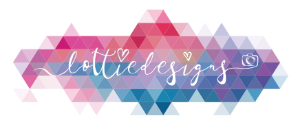 Lottie Designs wedding photographer logo from Lancashire fun and colourful