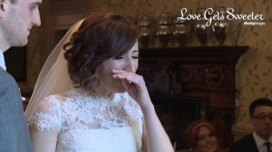 Mitton Hall wedding Keri and Tom Clitheroe Lancashire Ribble Valley Wedding highlights video Stewart Parvin wedding dress tears bride