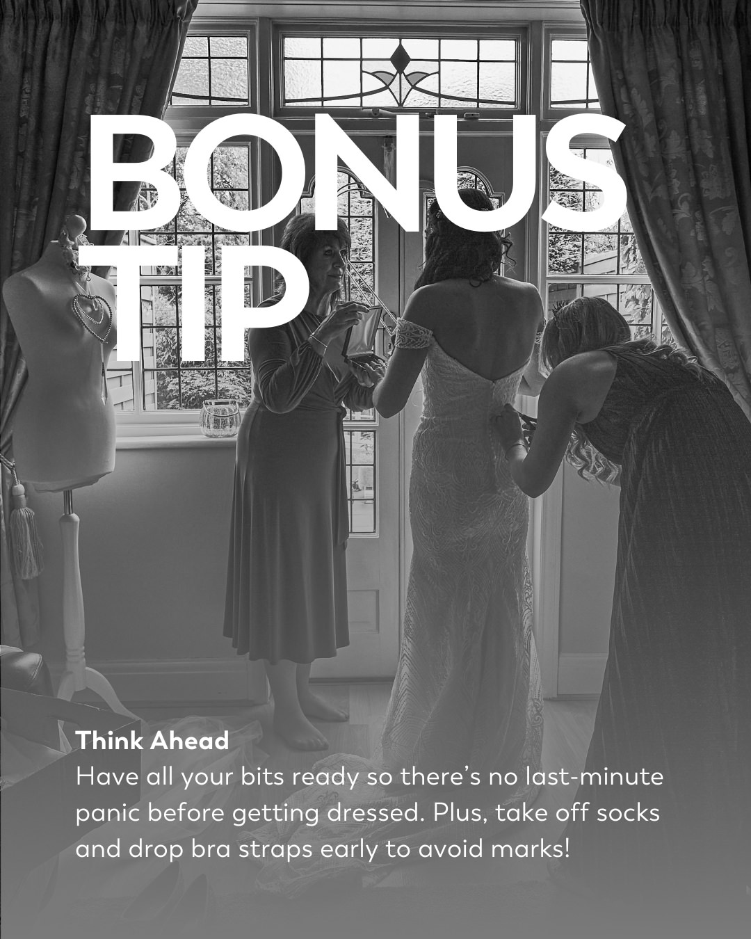 wedding bonus tip to think ahead