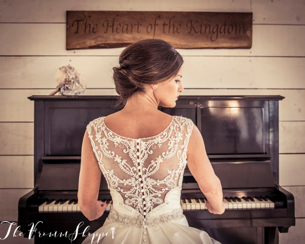 stunning beaded back detail of a wedding dress during an Autumn inspired photoshoot at Bashall Hall in Clitheroe