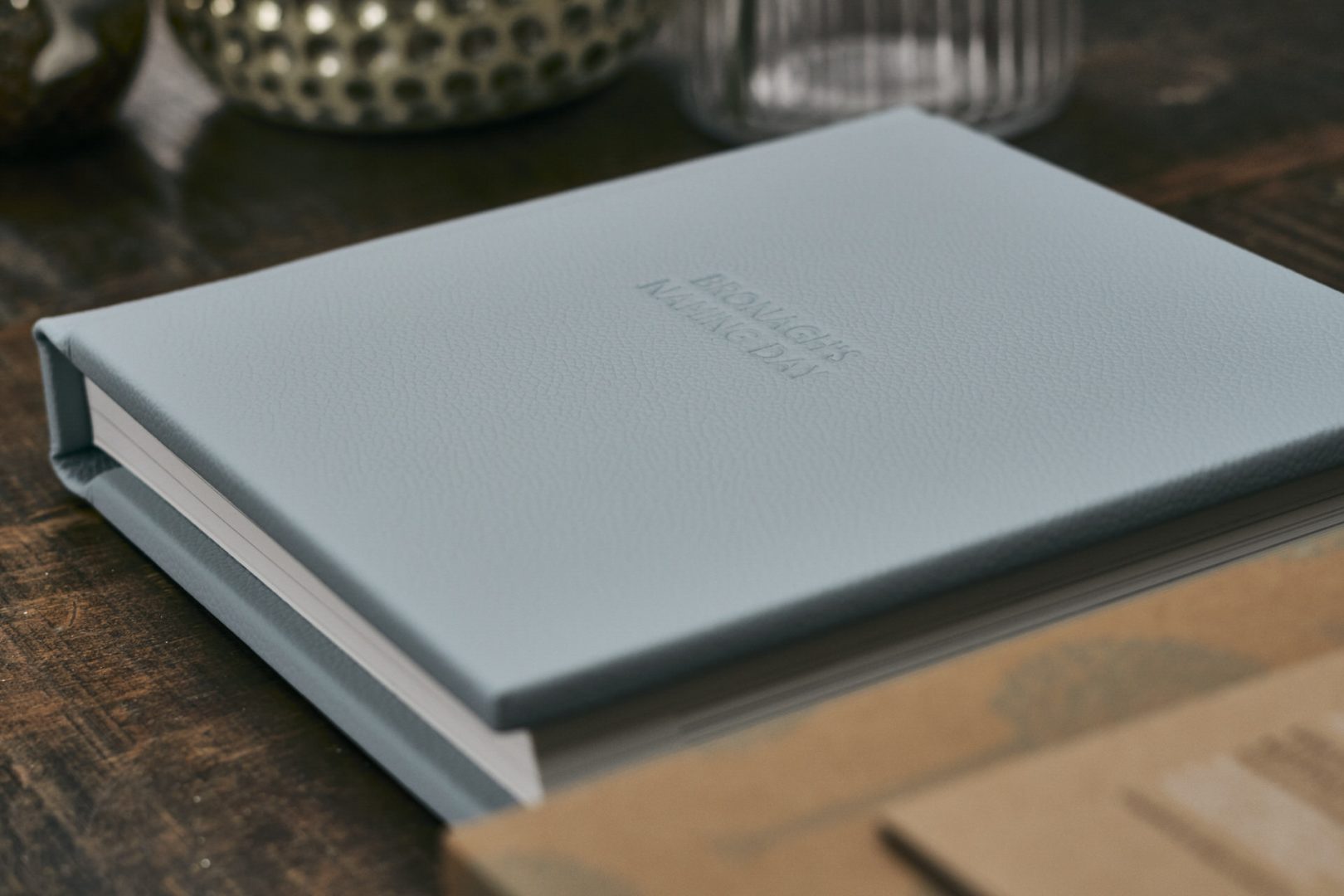 naming day leather fine art album