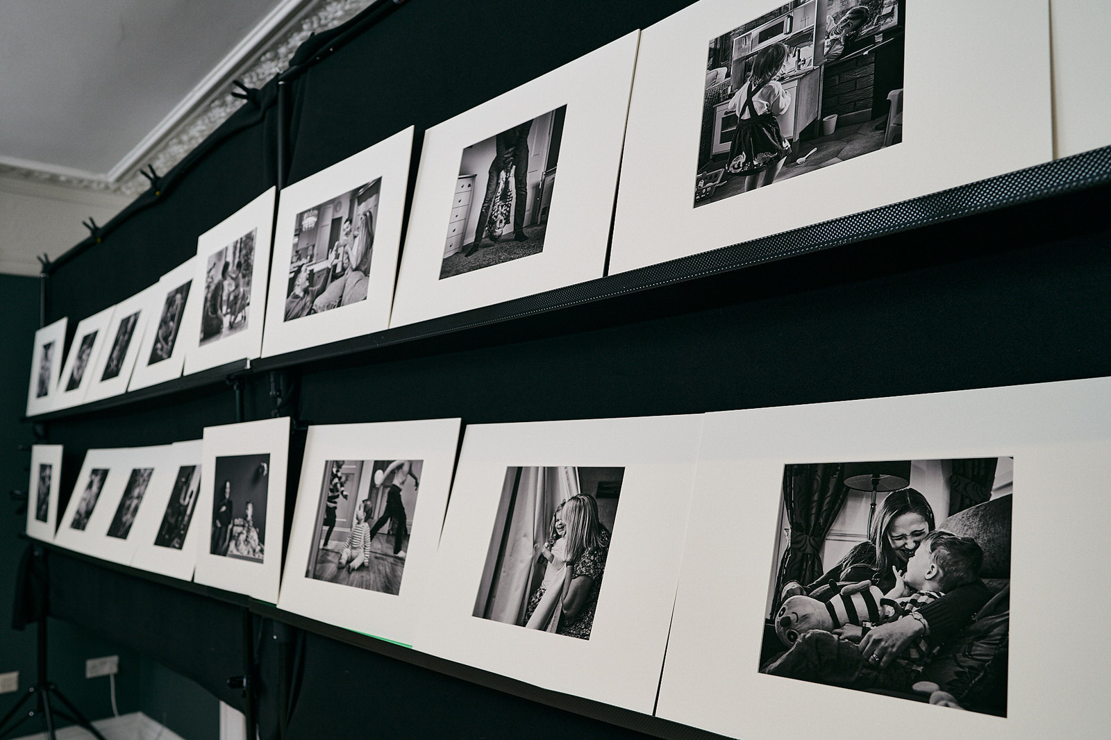social documentary photography panel on display