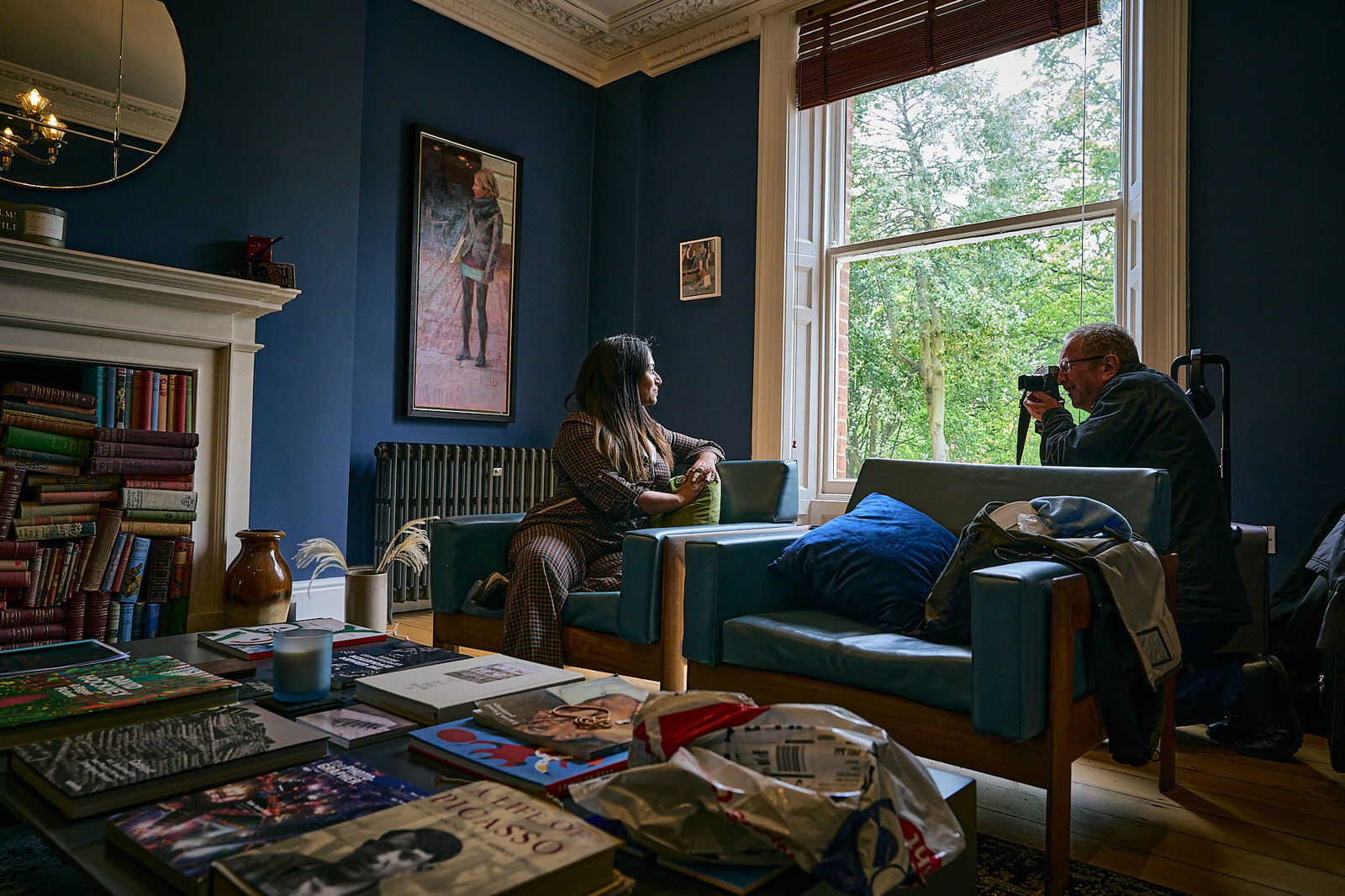 documentary photographers pose at Artistry House Preston