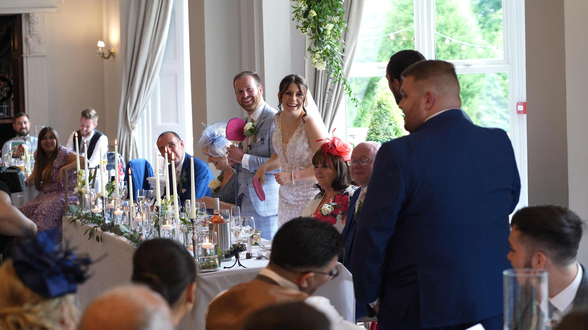Rebecca and Nathan Ashfield House Wedding 27 best men speech at Ashfield House