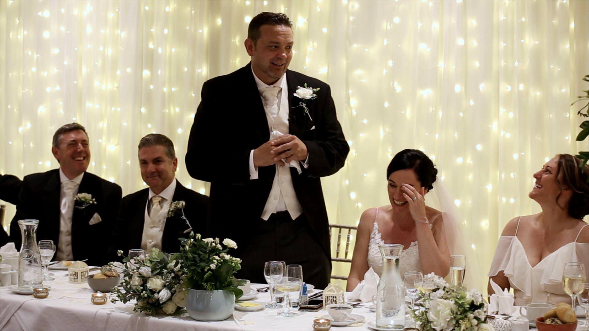 grooms speech in whitley suite