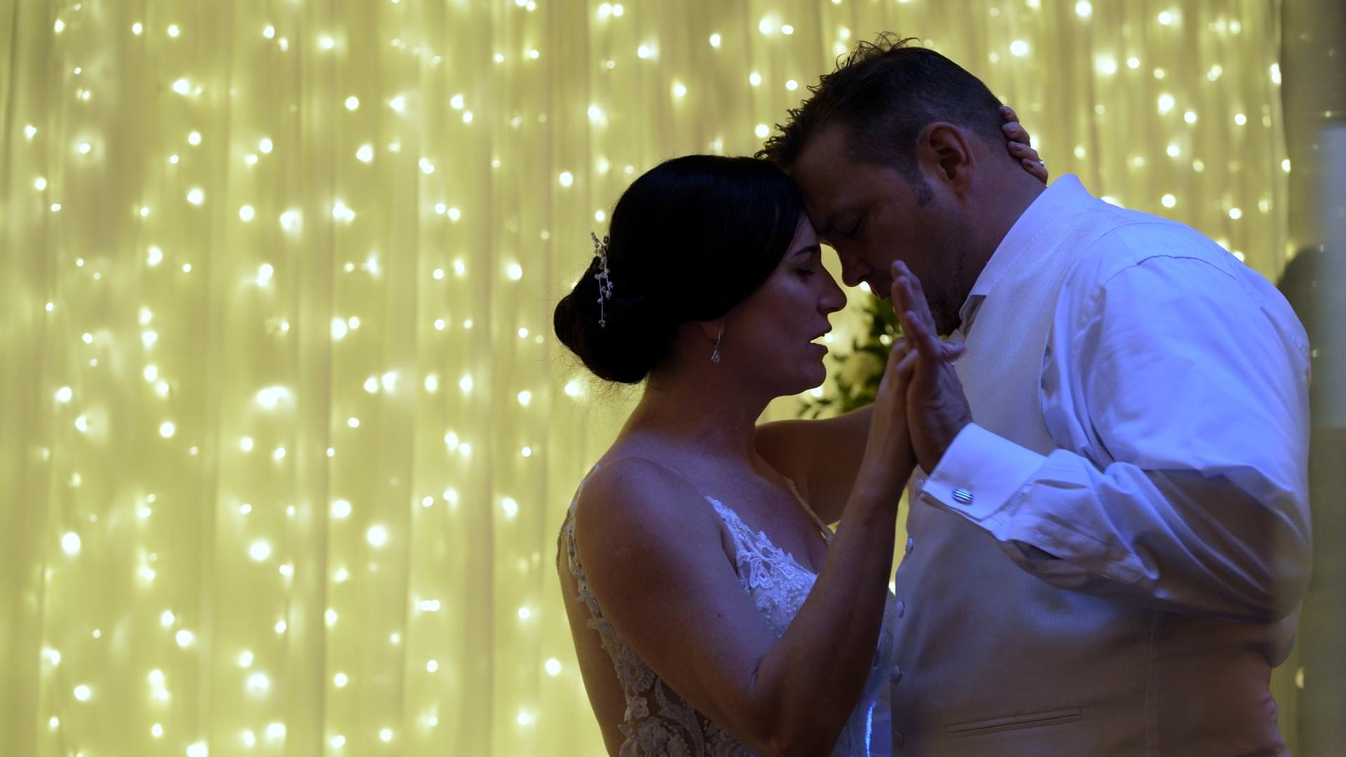 video still of couples first dance at whitley hall
