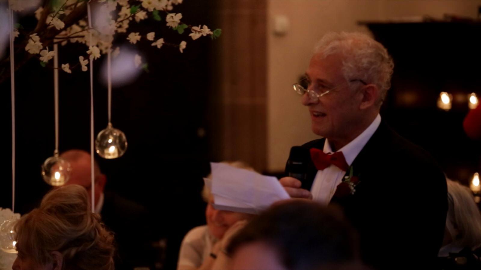 father of the groom does a speech