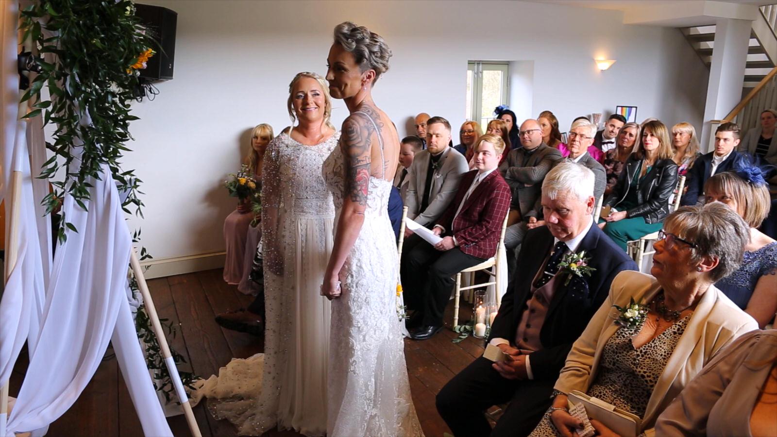 brides get emotional during personal wedding blessing at Chilli Barn