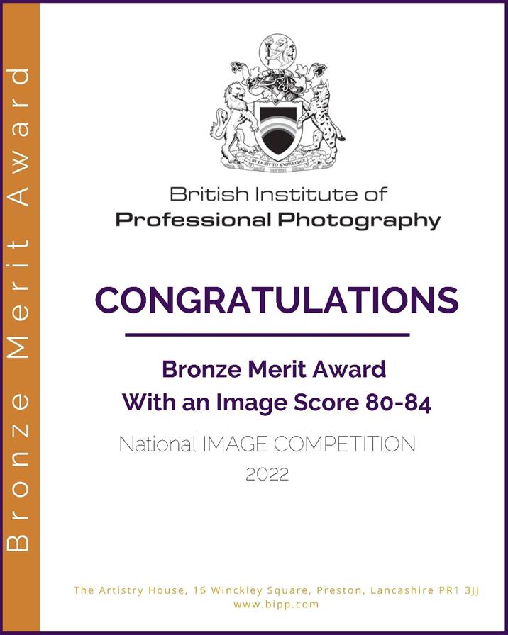 British Institute of Professional Photography National Award for Charlene