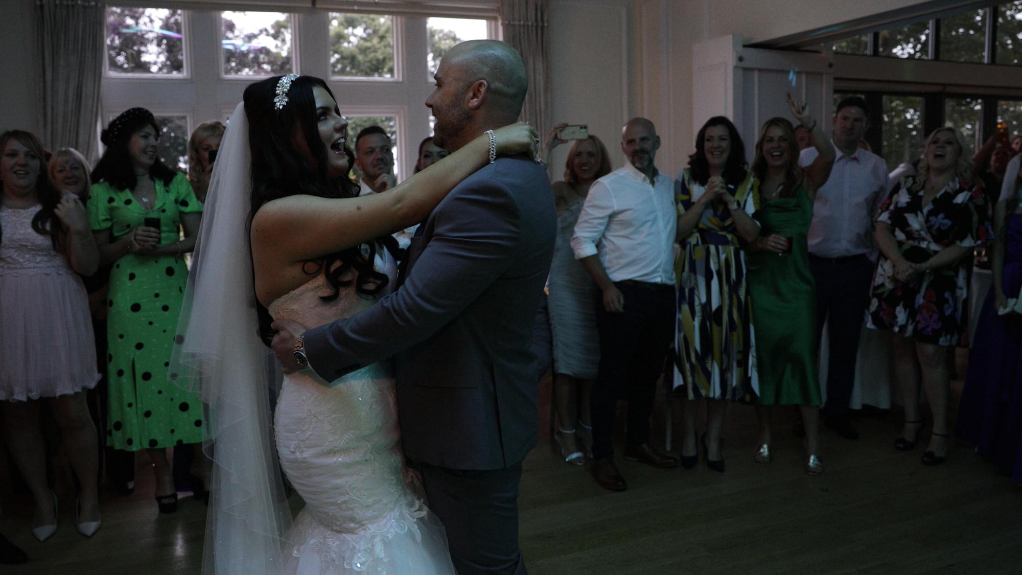 the couple sing to each other during the first dance