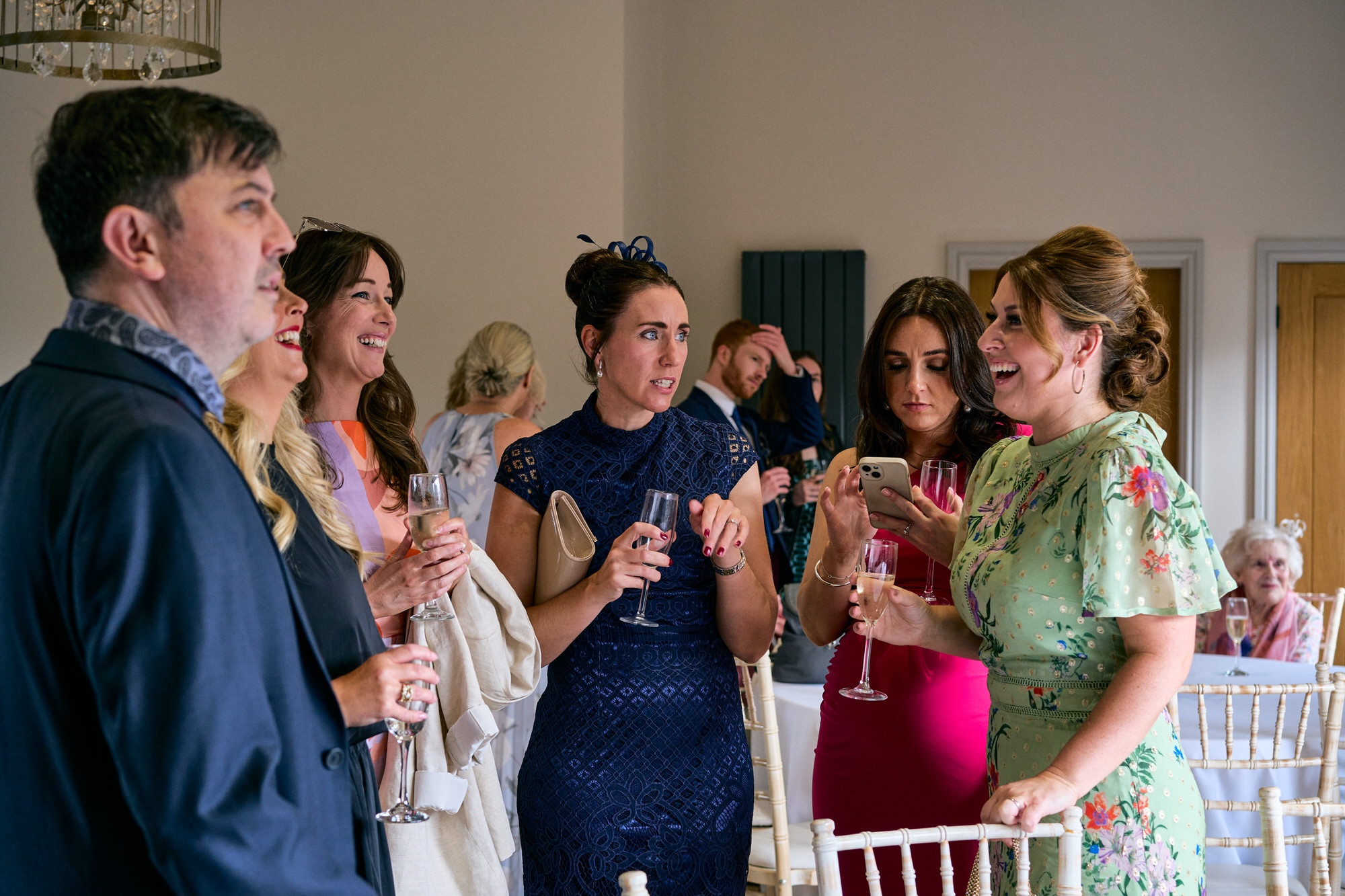 natural photo of guests mingling inside The Aviary Ormskirk