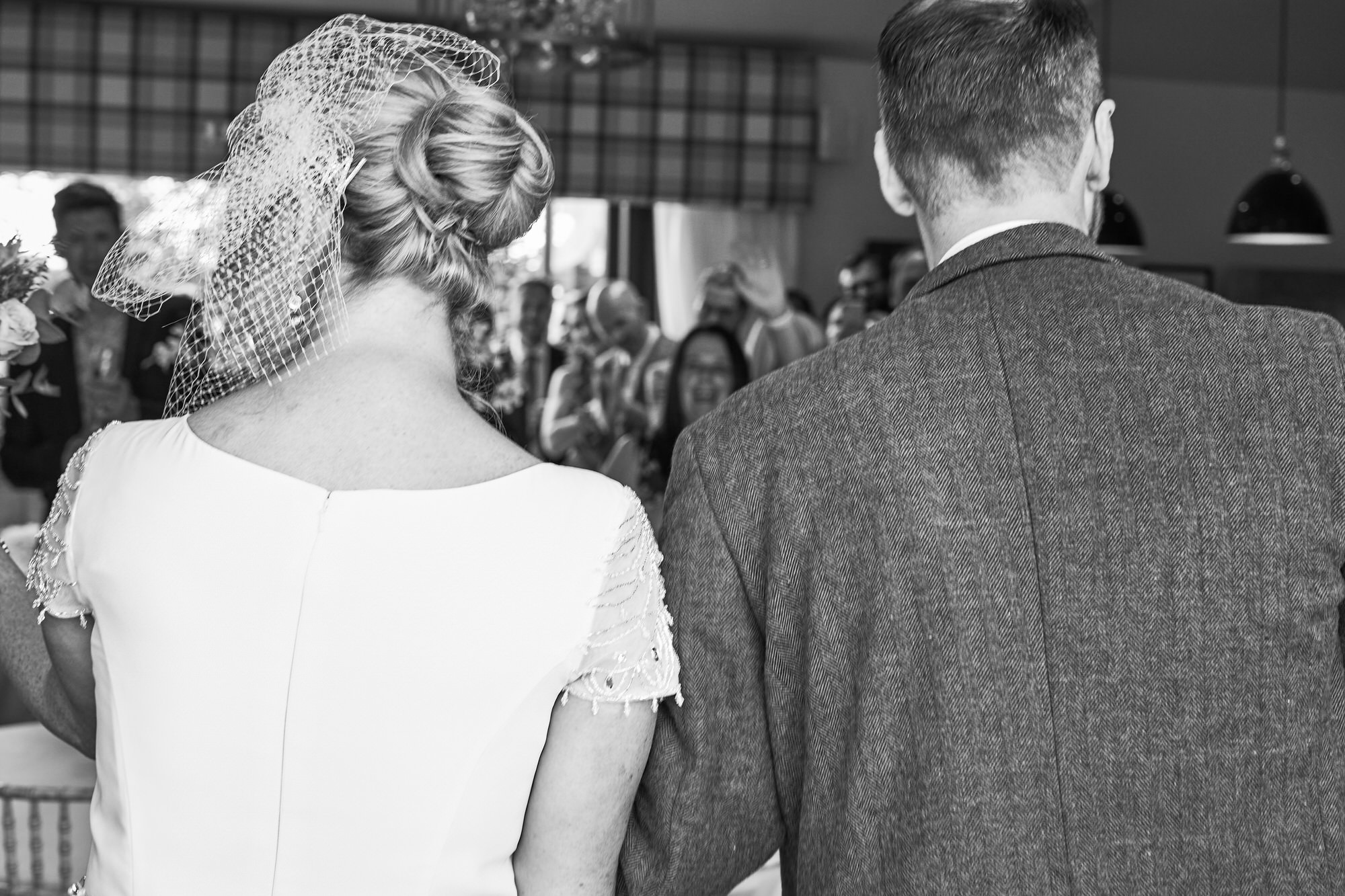 the couple arrive in to The Aviary Ormskirk