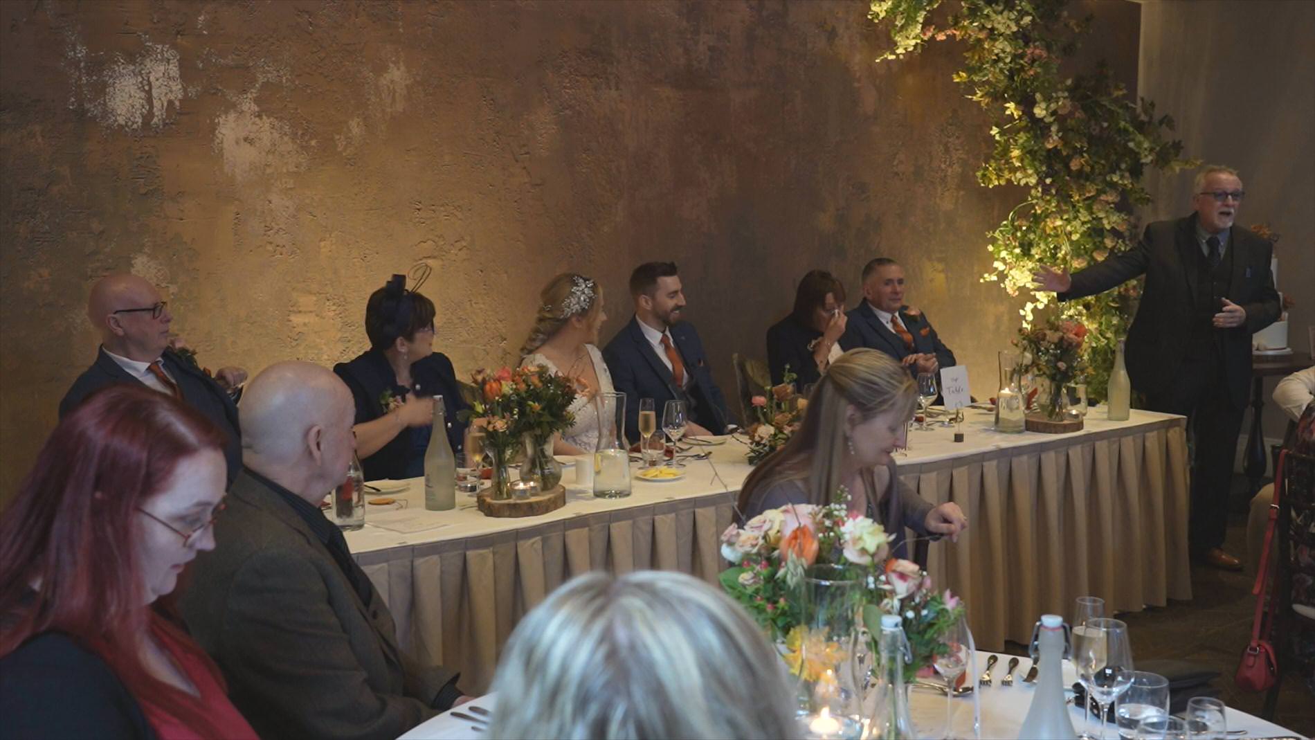 speeches are announced in the coach house at Manor House Lindley