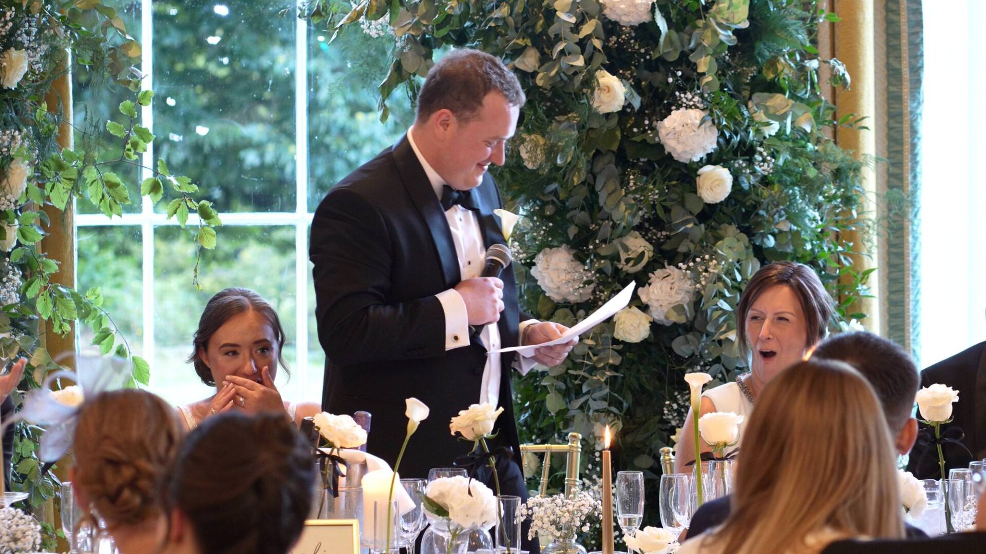 Grooms speech gets funny reactions