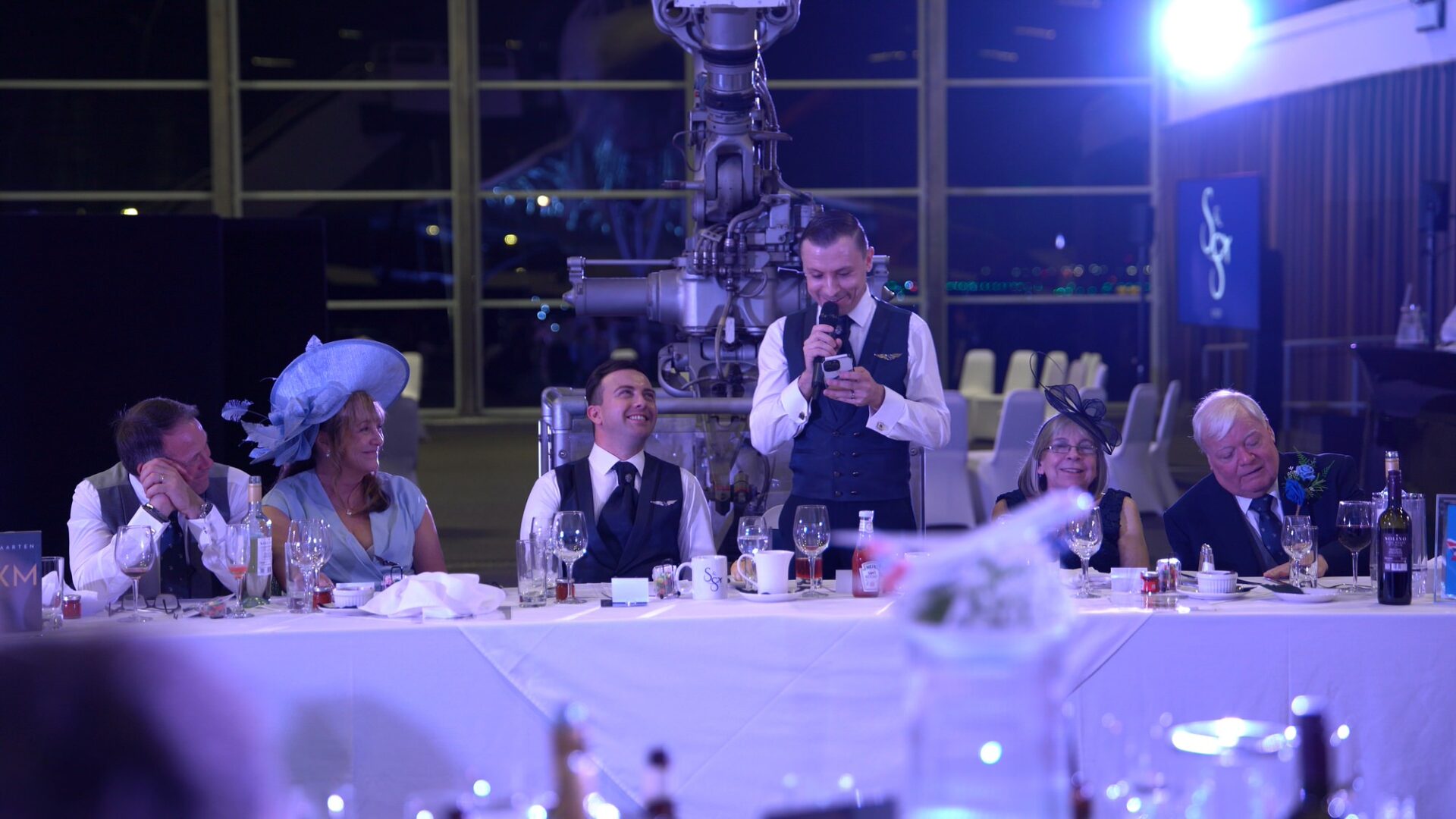 grooms emotional speech at Concorde Manchester