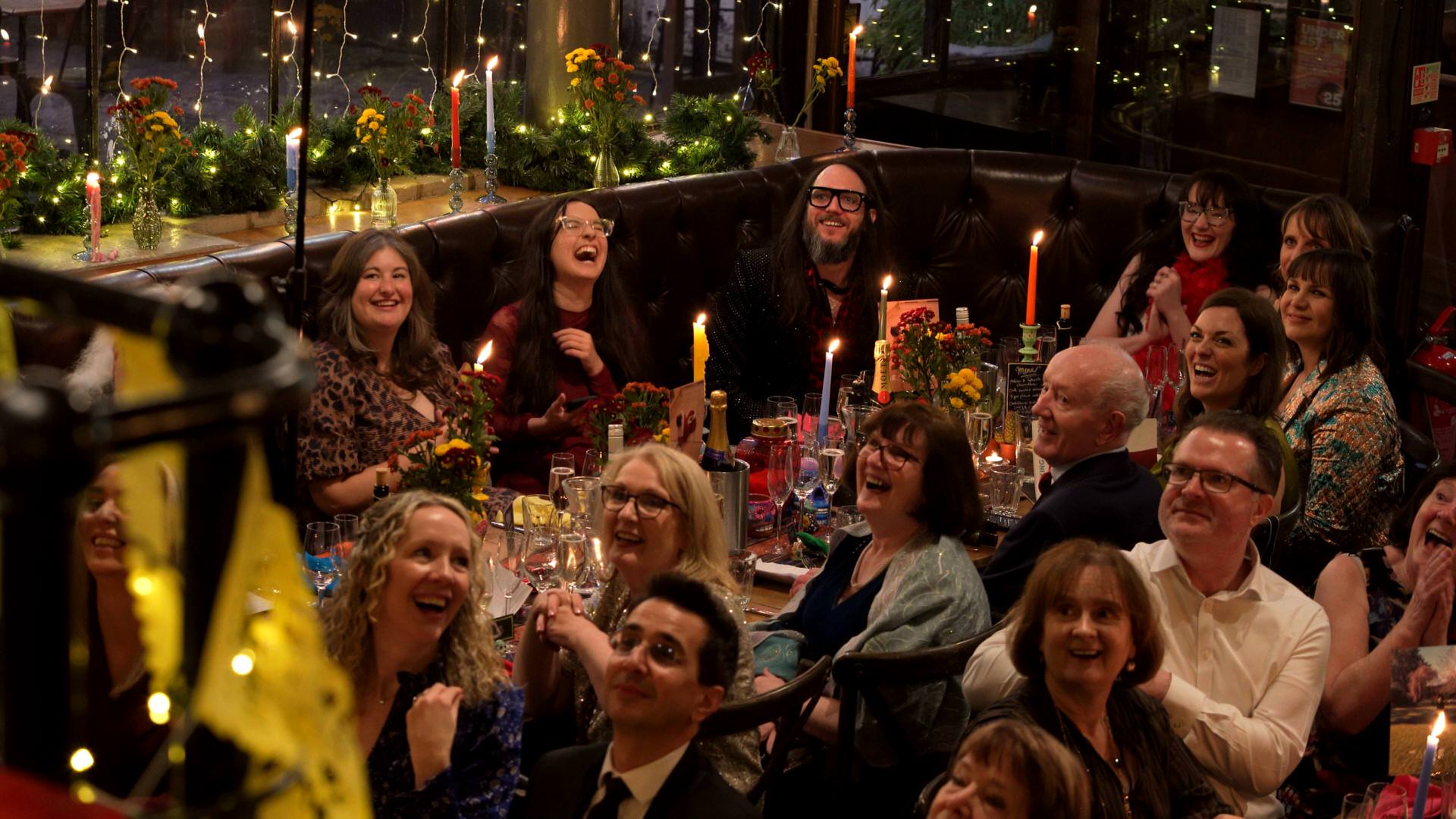 the top table laughs at the best man speech