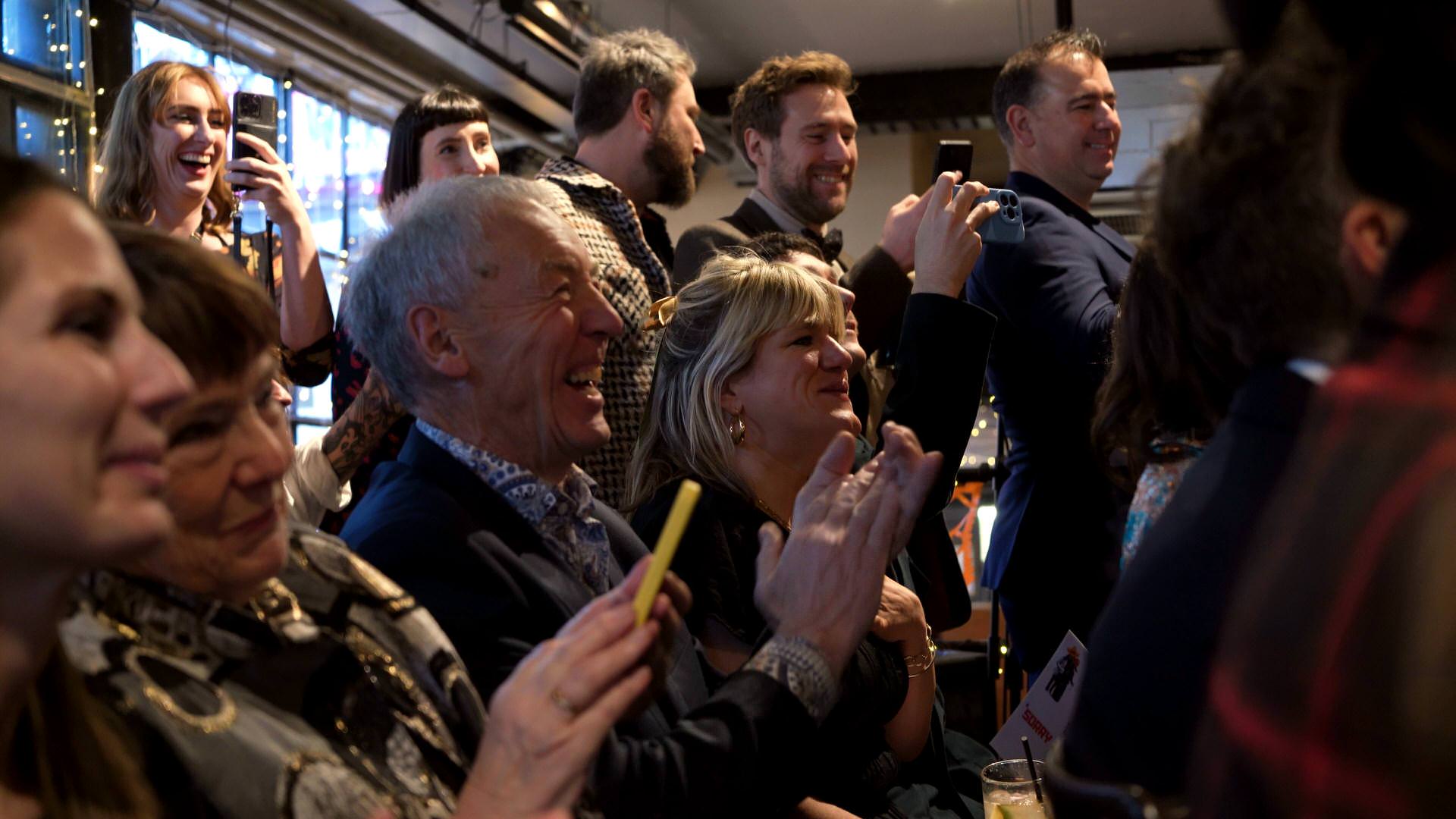 guests cheer as the couple enjoy their relaxed wedding ceremony at The Depot