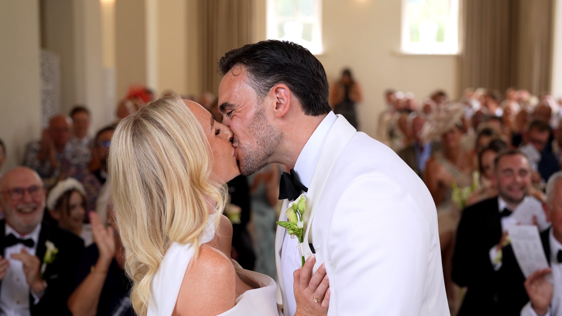 the first kiss at Iscoyd Park